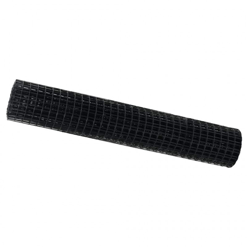 Ogrodzenie Euro Szary 1,5 x 10 m Żelazo pokryte PVC