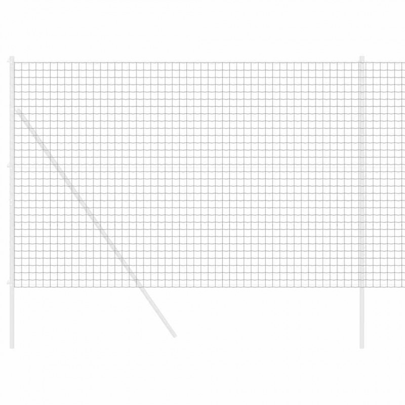Ogrodzenie Euro Szary 1,6 x 10 m Żelazo pokryte PVC