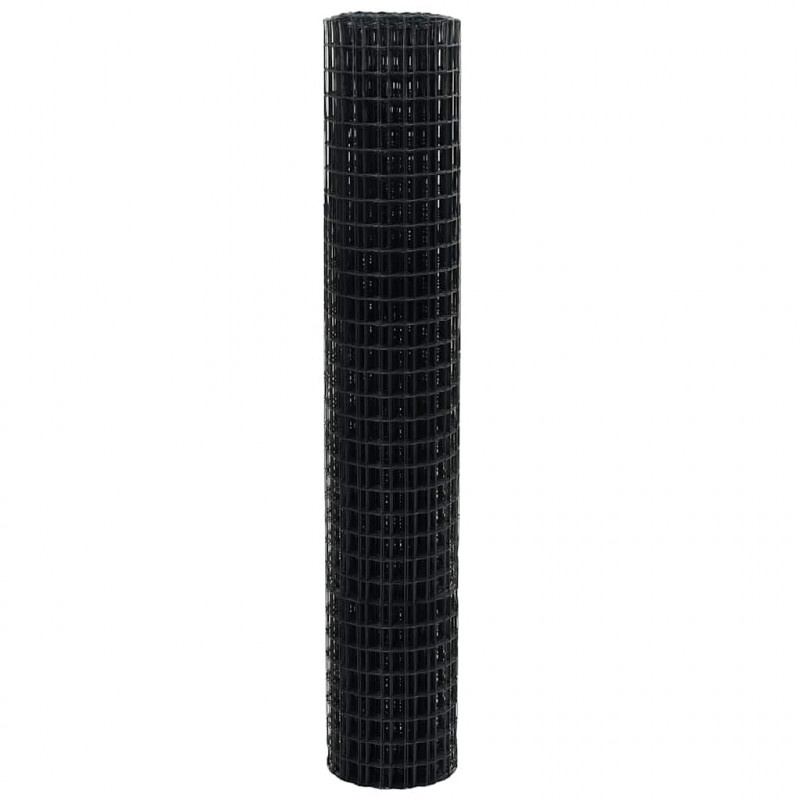 Ogrodzenie Euro Szary 1,6 x 10 m Żelazo pokryte PVC