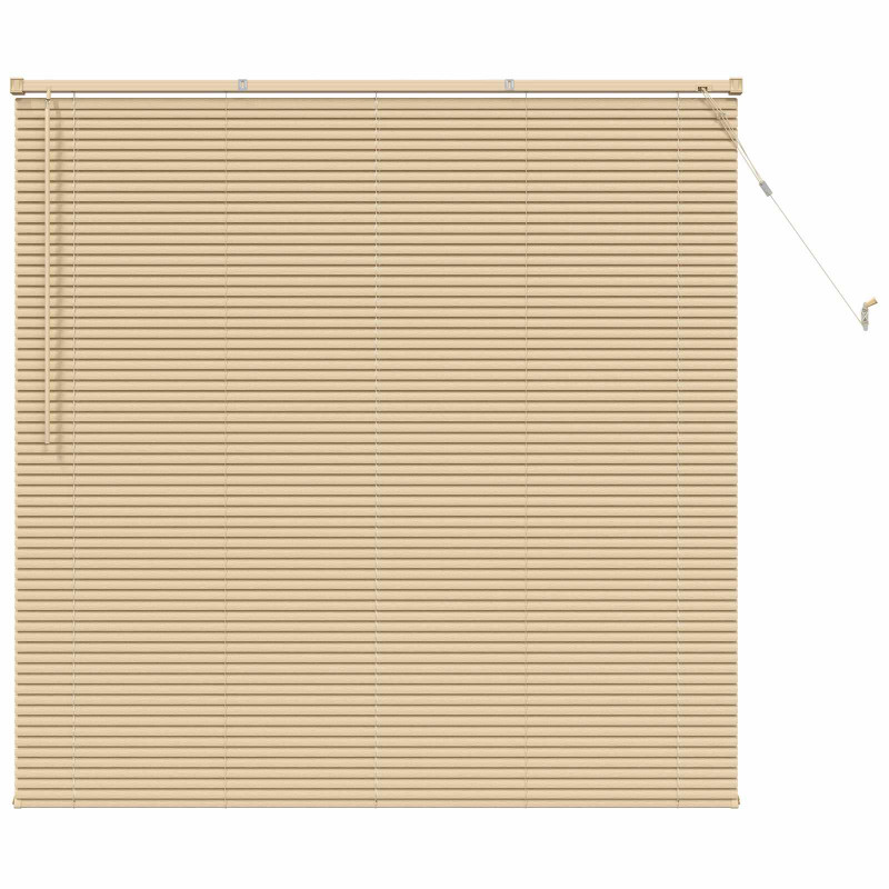 Żaluzja wenecka Jasnobrązowy ze wzorem 150 x 160 cm PVC