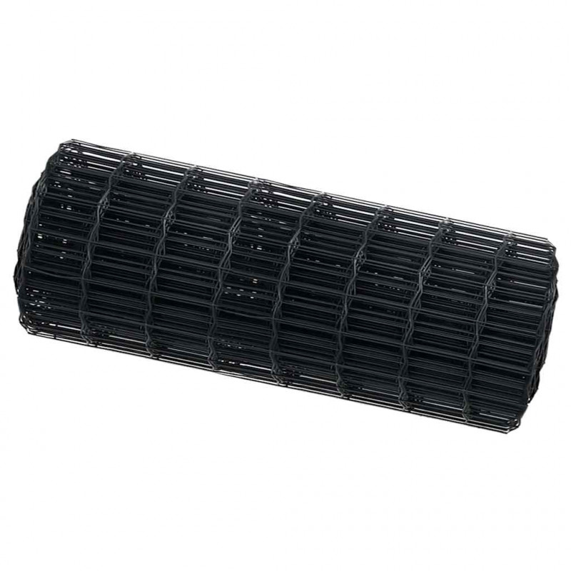 Ogrodzenie Euro Szary 0,4 x 10 m Żelazo pokryte PVC