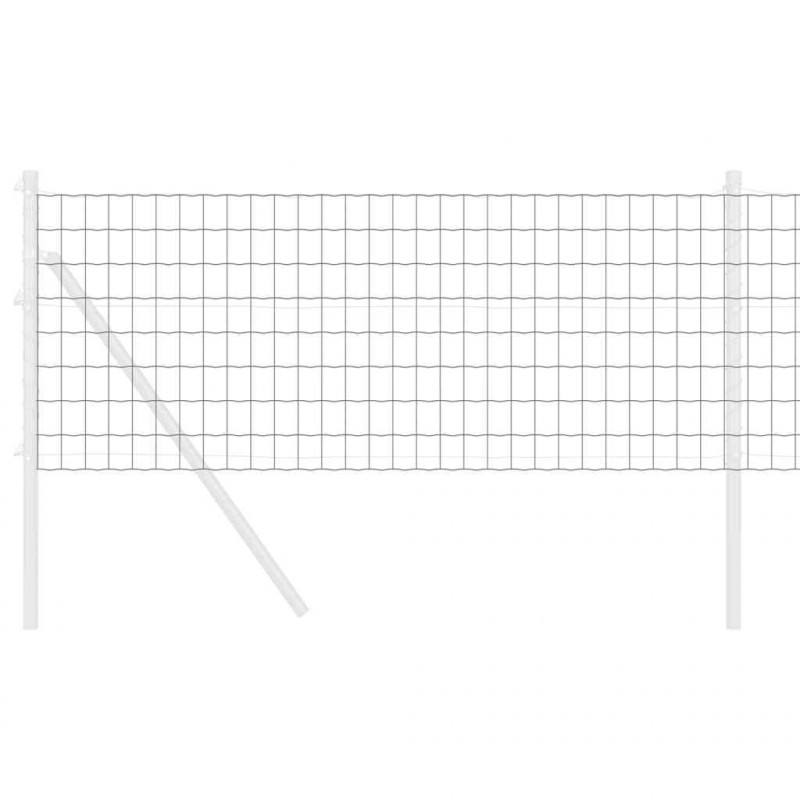 Ogrodzenie Euro Szary 0.6 x 10 m Żelazo pokryte PVC