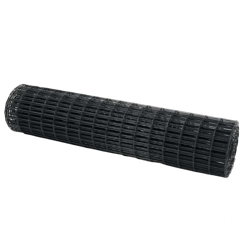 Ogrodzenie Euro Szary 1,4 x 10 m Żelazo pokryte PVC