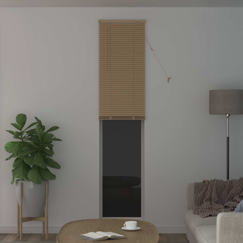 Żaluzja wenecka Jasnobrązowy ze wzorem 213 x 60 cm PVC