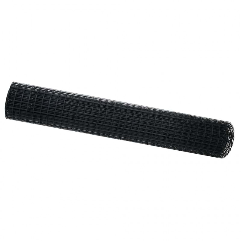 Ogrodzenie Euro Szary 1,6 x 10 m Żelazo pokryte PVC