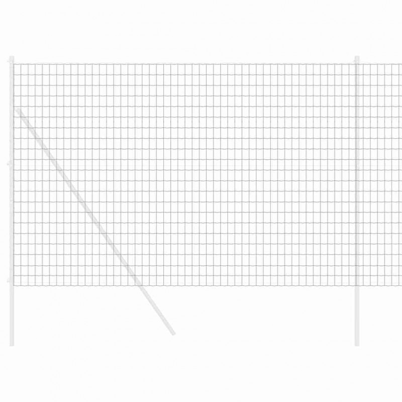 Ogrodzenie Euro Szary 1,6 x 10 m Żelazo pokryte PVC