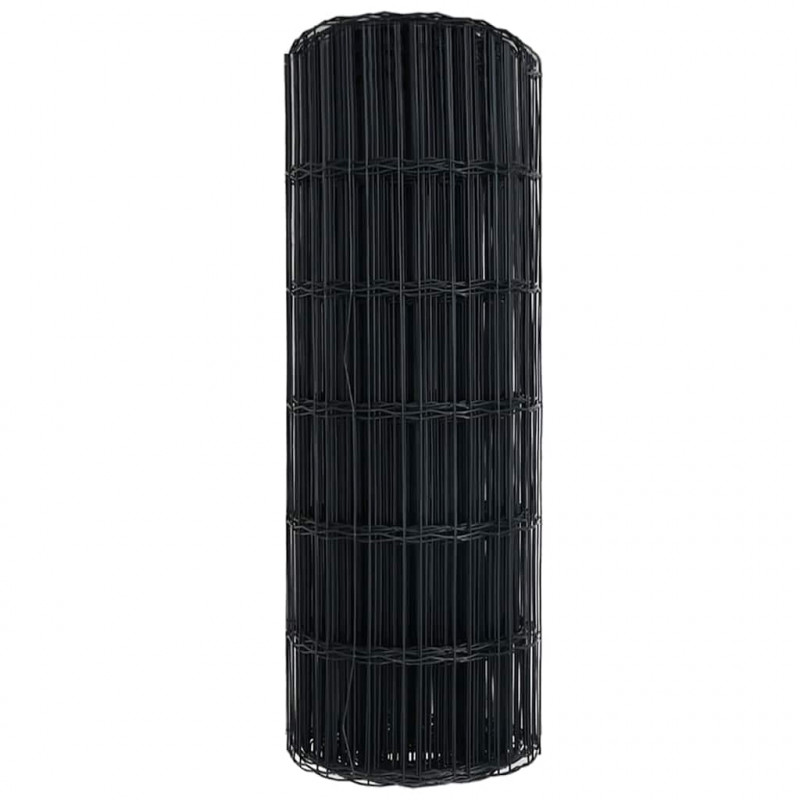 Ogrodzenie Euro Szary 0,6 x 10 m Żelazo pokryte PVC