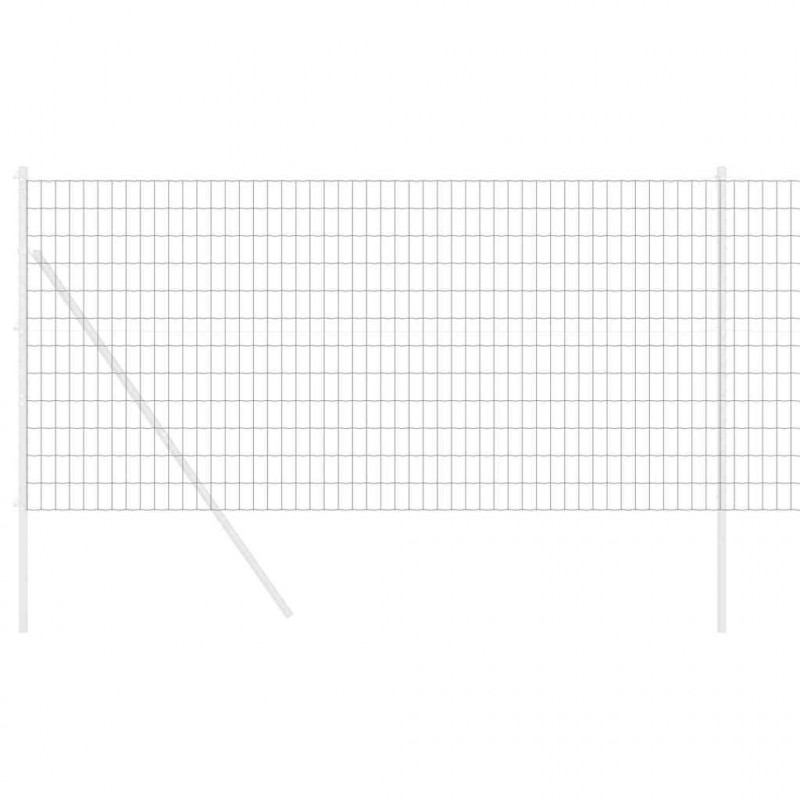 Ogrodzenie Euro Szary 1 x 10 m Żelazo pokryte PVC