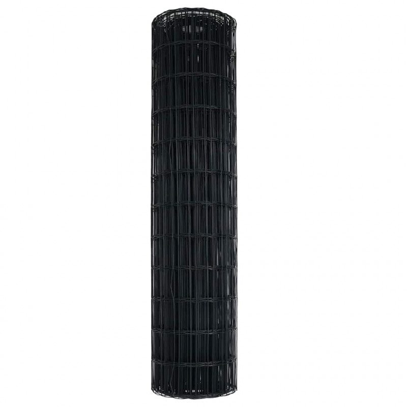 Ogrodzenie Euro Szary 1,4 x 10 m Żelazo pokryte PVC