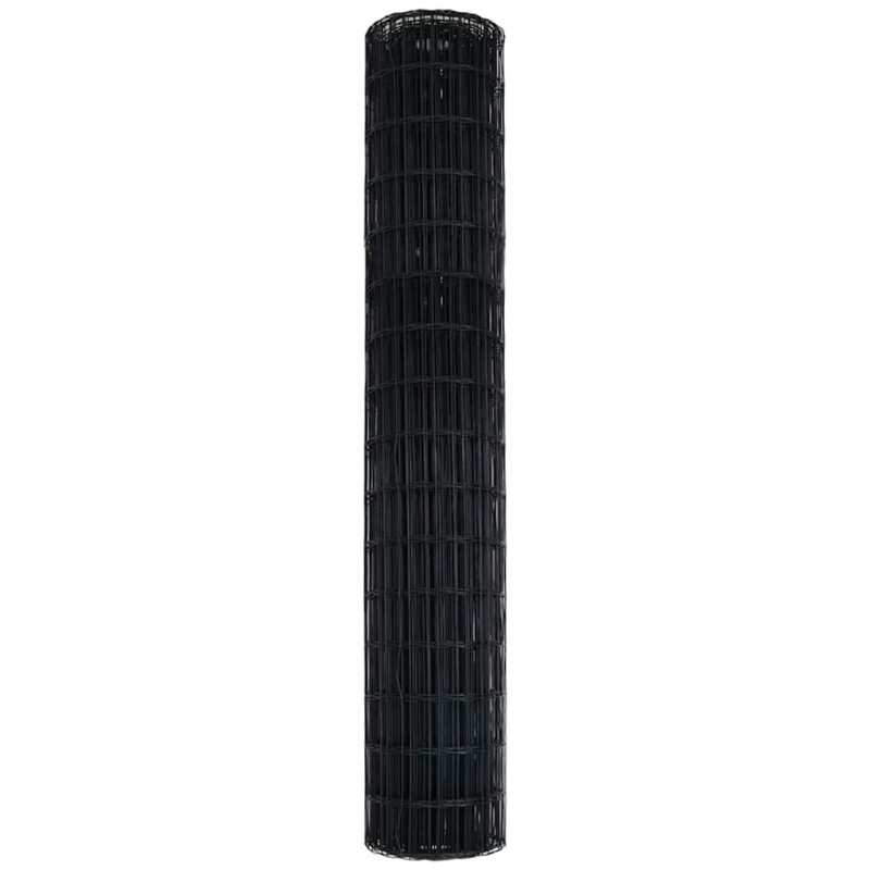 Ogrodzenie Euro Szary 1,5 x 10 m Żelazo pokryte PVC