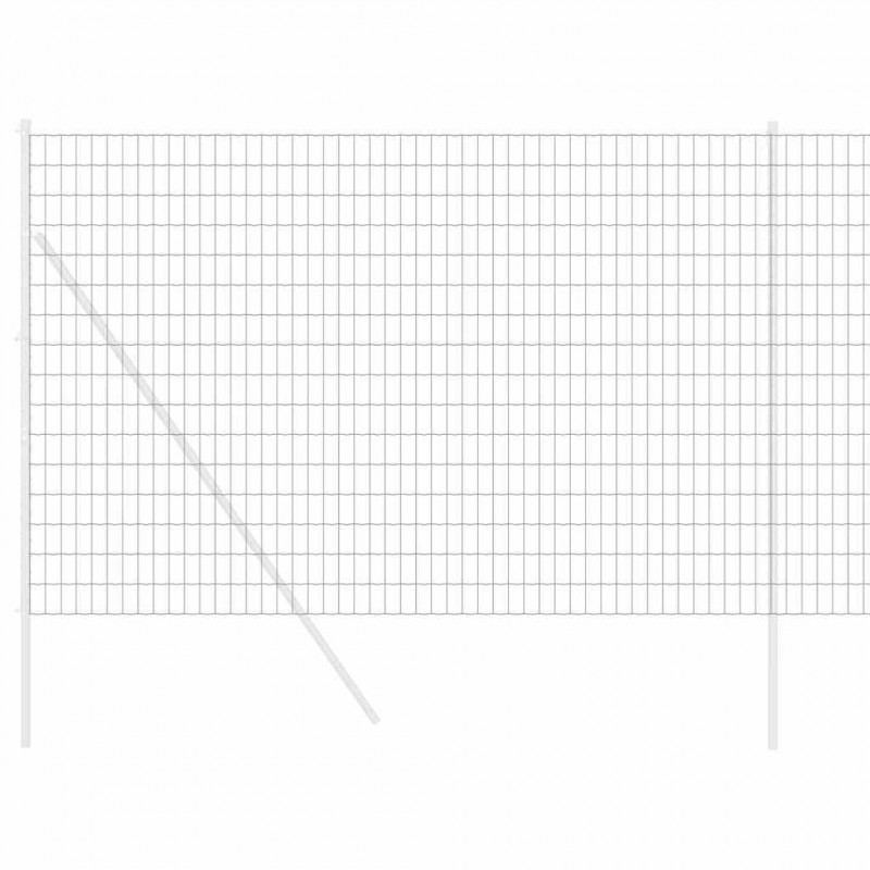 Ogrodzenie Euro Szary 1,6 x 10 m Żelazo pokryte PVC