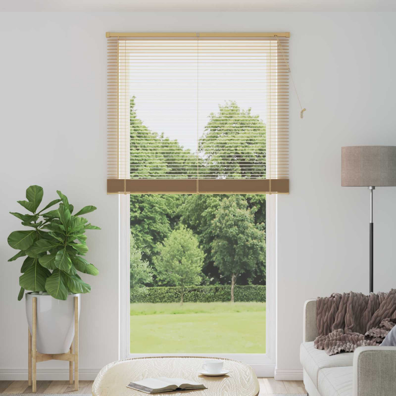 Żaluzja wenecka Jasnobrązowy ze wzorem 213 x 110 cm PVC