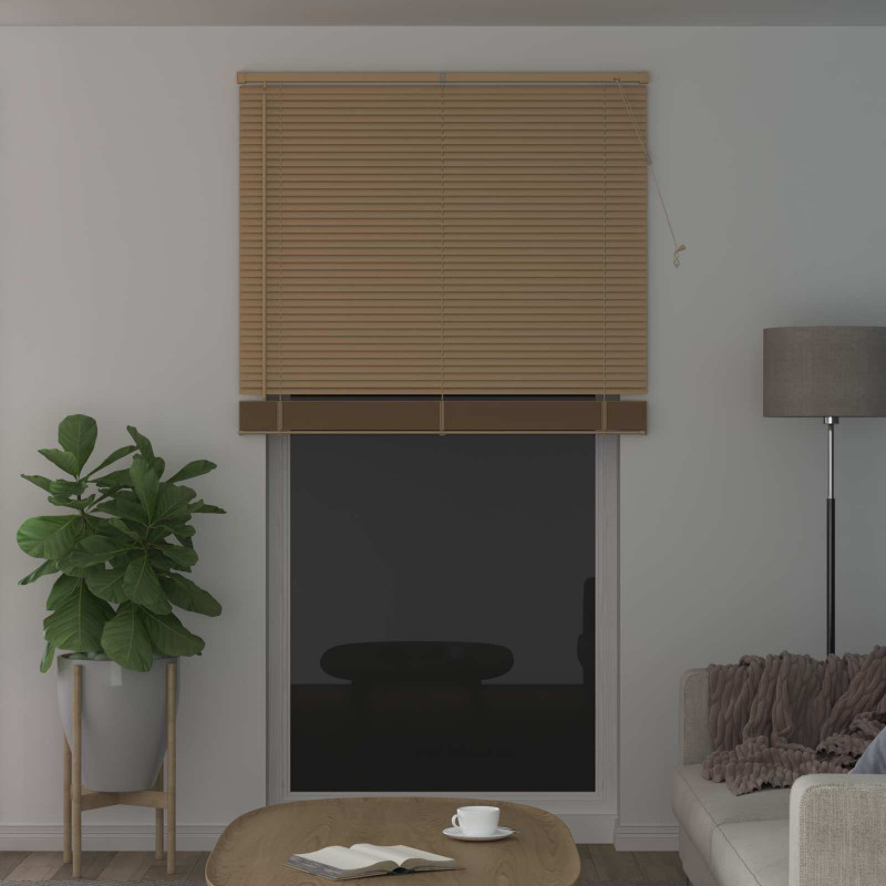 Żaluzja wenecka Jasnobrązowy ze wzorem 213 x 120 cm PVC