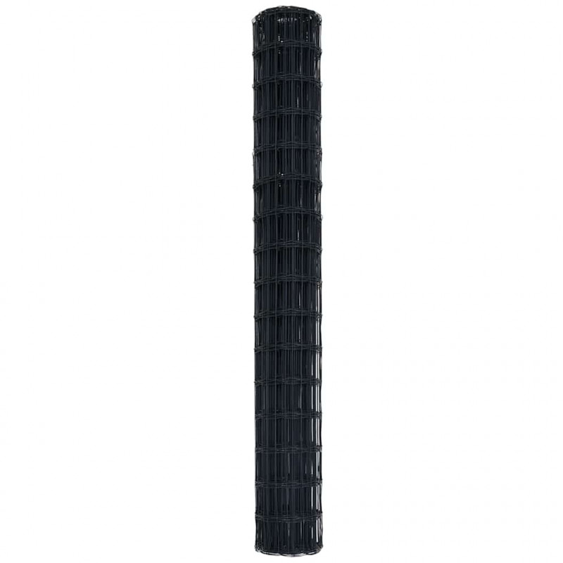 Ogrodzenie Euro Szary 1,6 x 10 m Żelazo pokryte PVC