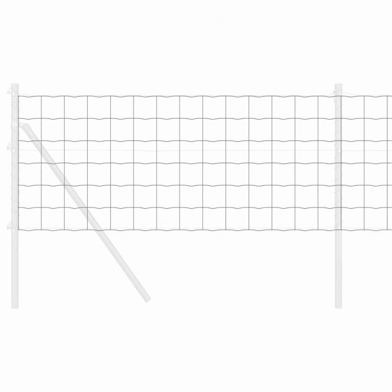 Ogrodzenie Euro Szary 0,6 x 10 m Żelazo pokryte PVC