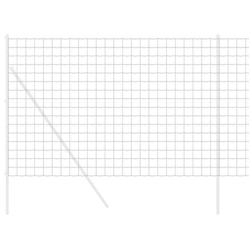 Ogrodzenie Euro Szary 1,6 x 10 m Żelazo pokryte PVC