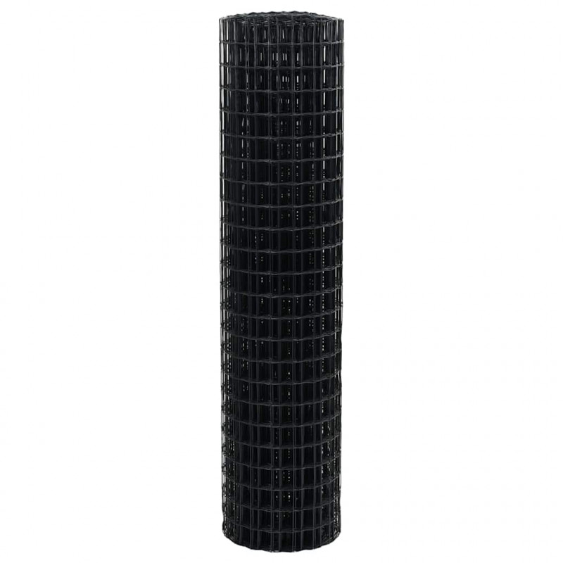 Ogrodzenie Euro Szary 1 x 25 m Żelazo pokryte PVC