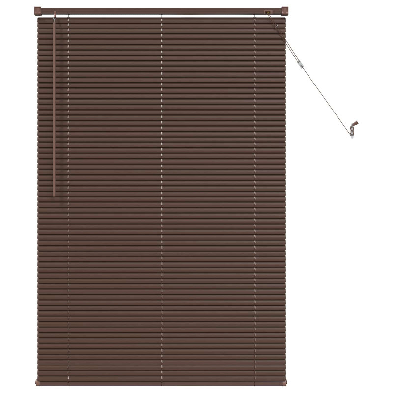 Żaluzja wenecka Ciemnobrązowy ze wzorem 150 x 70 cm PVC