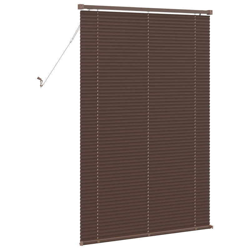 Żaluzja wenecka Ciemnobrązowy ze wzorem 150 x 80 cm PVC