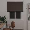 Żaluzja wenecka Ciemnobrązowy ze wzorem 150 x 110 cm PVC