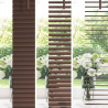 Żaluzja wenecka Ciemnobrązowy ze wzorem 150 x 110 cm PVC