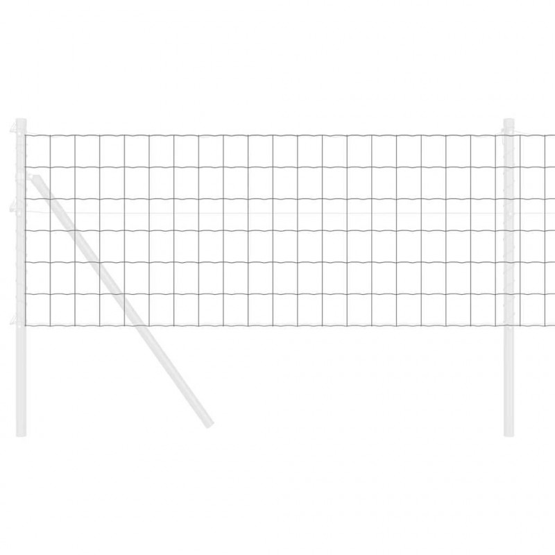 Ogrodzenie Euro Szary 0.4 x 25 m Żelazo pokryte PVC
