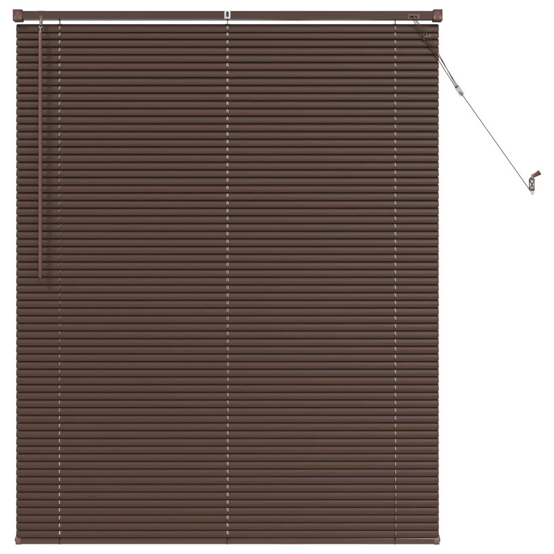 Żaluzja wenecka Ciemnobrązowy ze wzorem 150 x 120 cm PVC