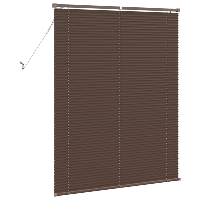 Żaluzja wenecka Ciemnobrązowy ze wzorem 150 x 120 cm PVC