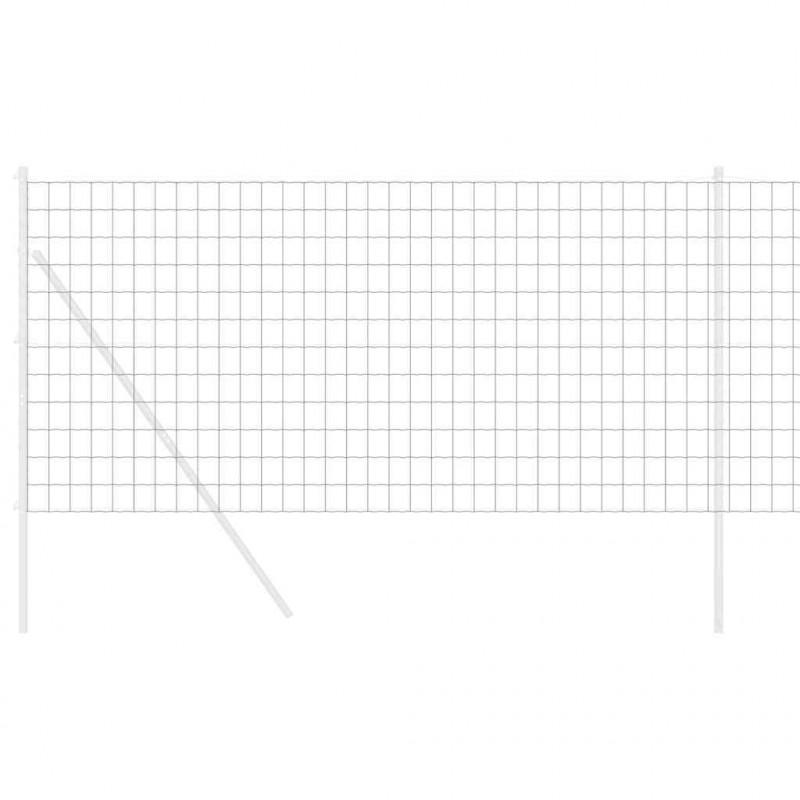 Ogrodzenie Euro Szary 1 x 25 m Żelazo pokryte PVC