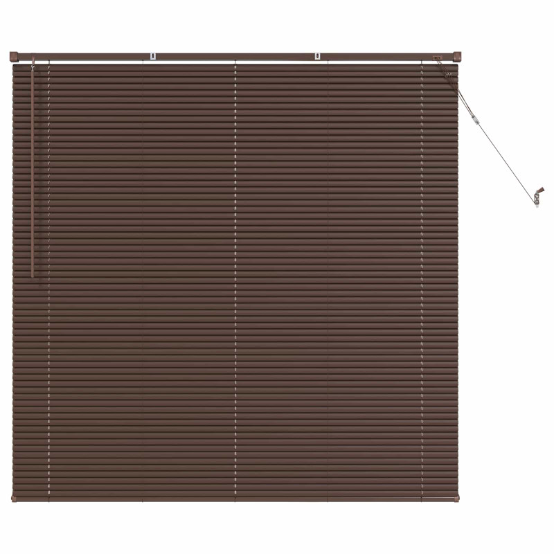 Żaluzja wenecka Ciemnobrązowy ze wzorem 150 x 130 cm PVC