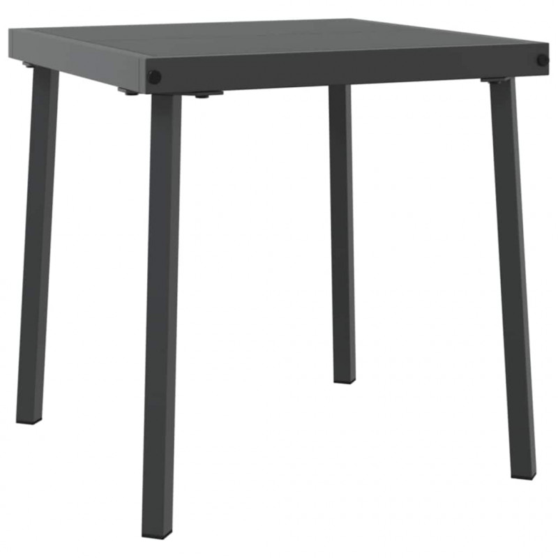 Leżak 2-osoba 3 pcs Czarny polirattan