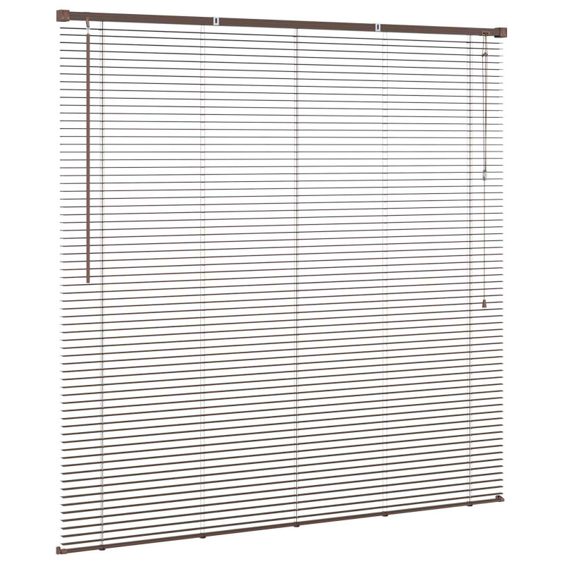 Żaluzja wenecka Ciemnobrązowy ze wzorem 150 x 150 cm PVC