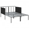 Leżak Antracyt 153 x 115 x 69.5 cm Stal malowana proszkowo