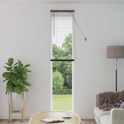 Żaluzja wenecka Ciemnobrązowy ze wzorem 213 x 50 cm PVC