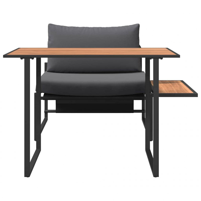 Nawoz stalowy na zewnątrz 2 pcs Antracyt Stal