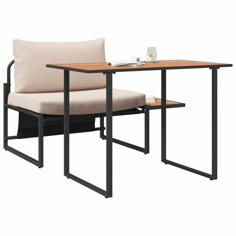 Nawoz stalowy na zewnątrz 2 pcs Ciemnoszary Stal