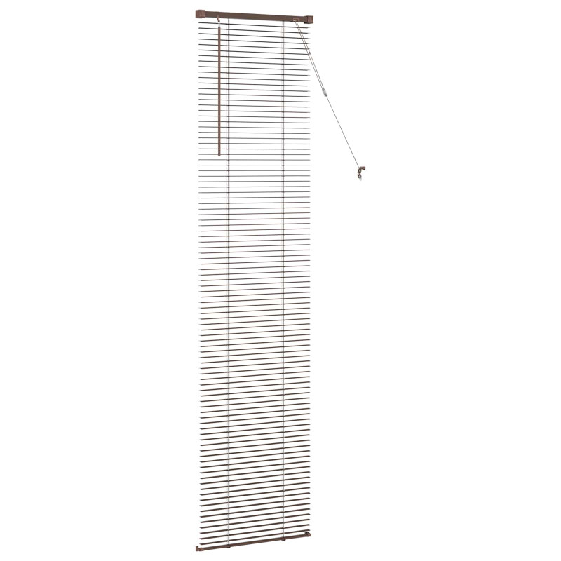 Żaluzja wenecka Ciemnobrązowy ze wzorem 213 x 60 cm PVC