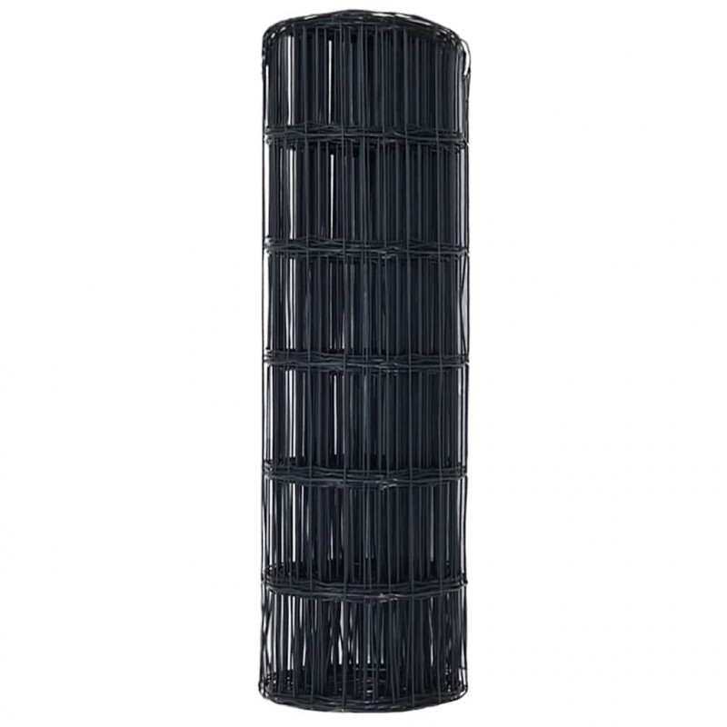 Ogrodzenie Euro Szary 0,4 x 50 m Żelazo pokryte PVC