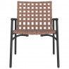 Krzesło Ogrodowe 2 pcs Brązowy 78 x 55,5 x 75,5 cm polirattan