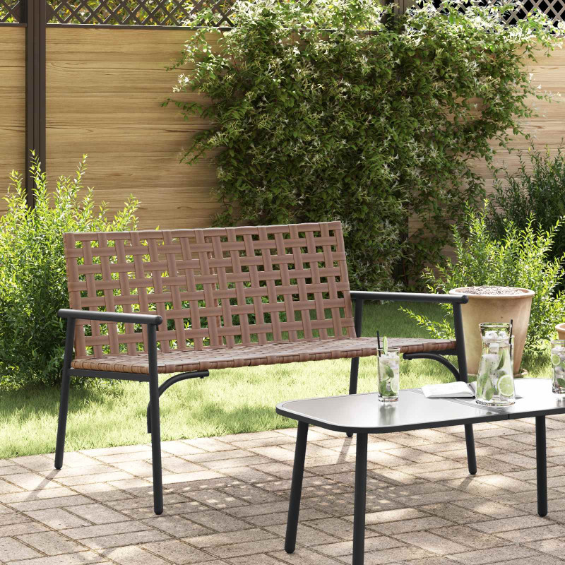 Krzesło Ogrodowe Brązowy 110,5 x 79 x 75,5 cm polirattan