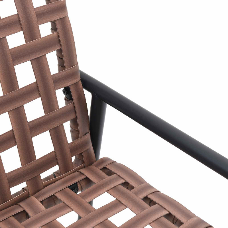 Krzesło Ogrodowe Brązowy 110,5 x 79 x 75,5 cm polirattan