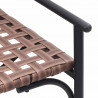 Krzesło Ogrodowe Brązowy 110,5 x 79 x 75,5 cm polirattan