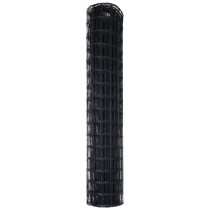 Ogrodzenie Euro Szary 1,4 x 10 m Żelazo pokryte PVC