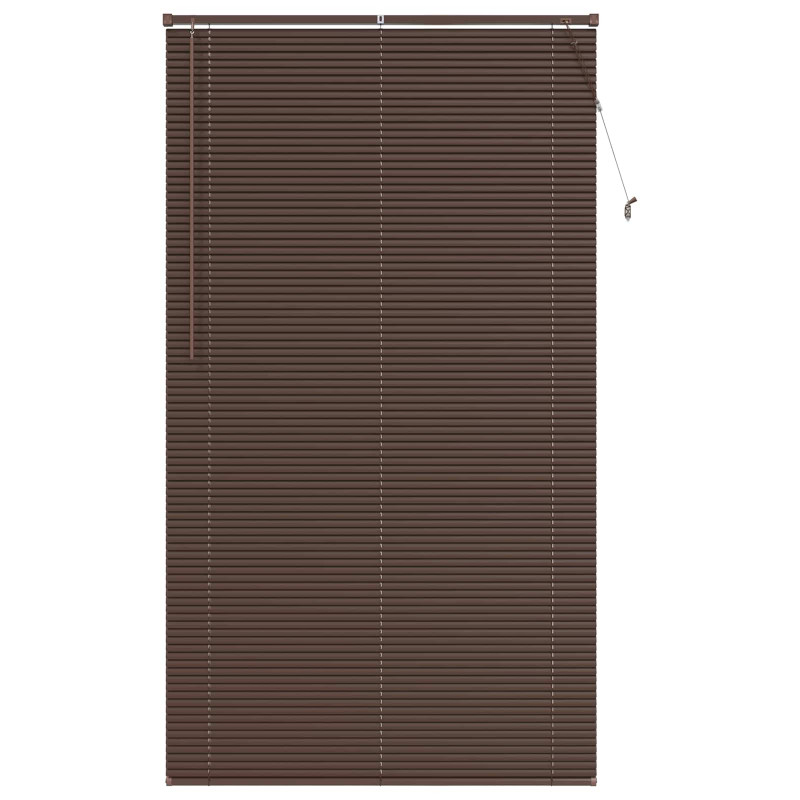 Żaluzja wenecka Ciemnobrązowy ze wzorem 213 x 120 cm PVC