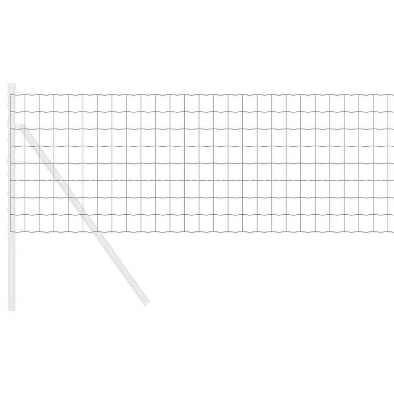 Ogrodzenie Euro Szary 0,4 x 50 m Żelazo pokryte PVC