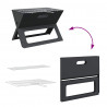 Grill na świeżym powietrzu Czarny 46 x 31 x 31 cm Stal