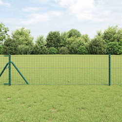 Słupek ogrodzeniowy. 7 pcs Zielony Stal