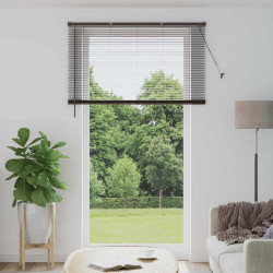 Żaluzja wenecka Ciemnobrązowy ze wzorem 213 x 130 cm PVC