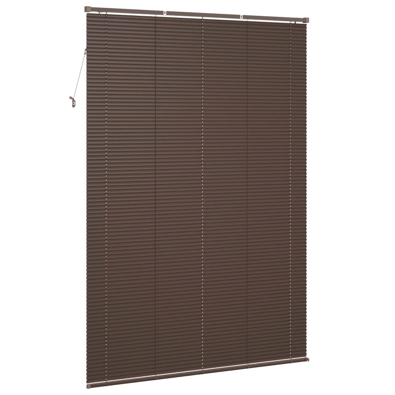 Żaluzja wenecka Ciemnobrązowy ze wzorem 213 x 140 cm PVC