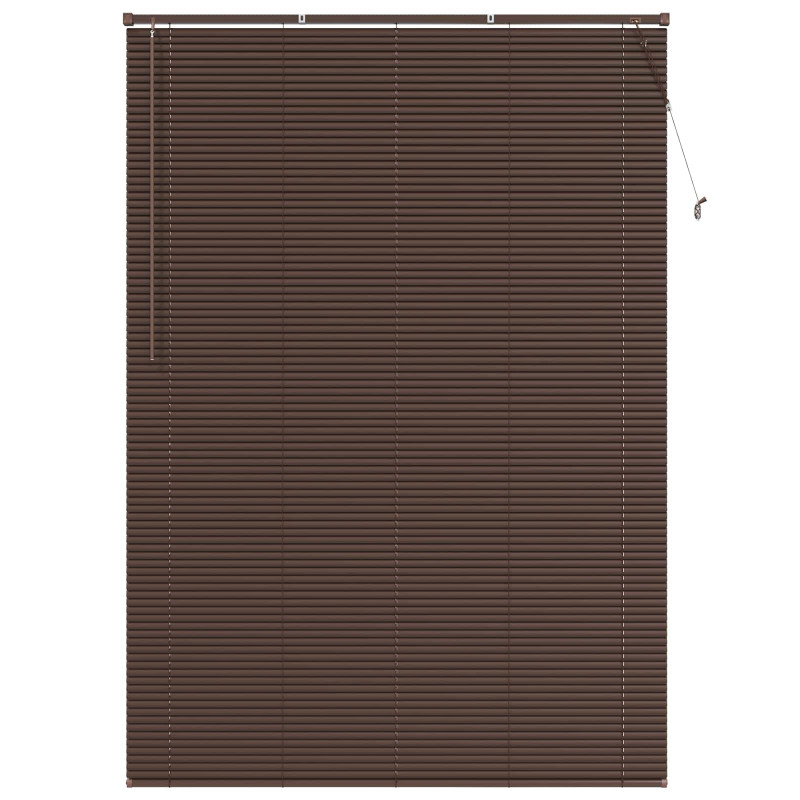 Żaluzja wenecka Ciemnobrązowy ze wzorem 213 x 150 cm PVC